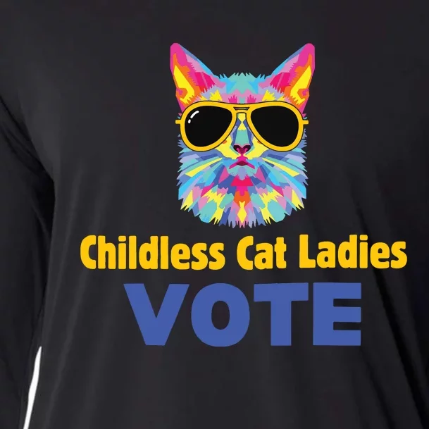 Childless Cat Ladies Voting Cooling Performance Long Sleeve Crew