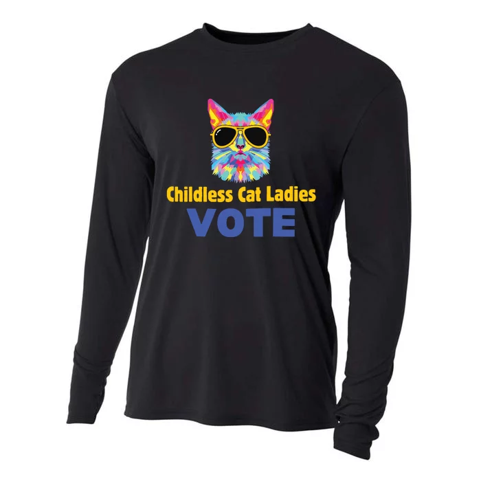 Childless Cat Ladies Voting Cooling Performance Long Sleeve Crew