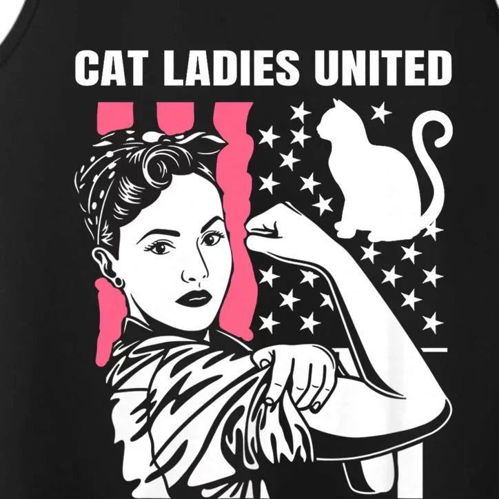 Childless Cat Lady For Cat Mom Women Cat Ladies Performance Tank