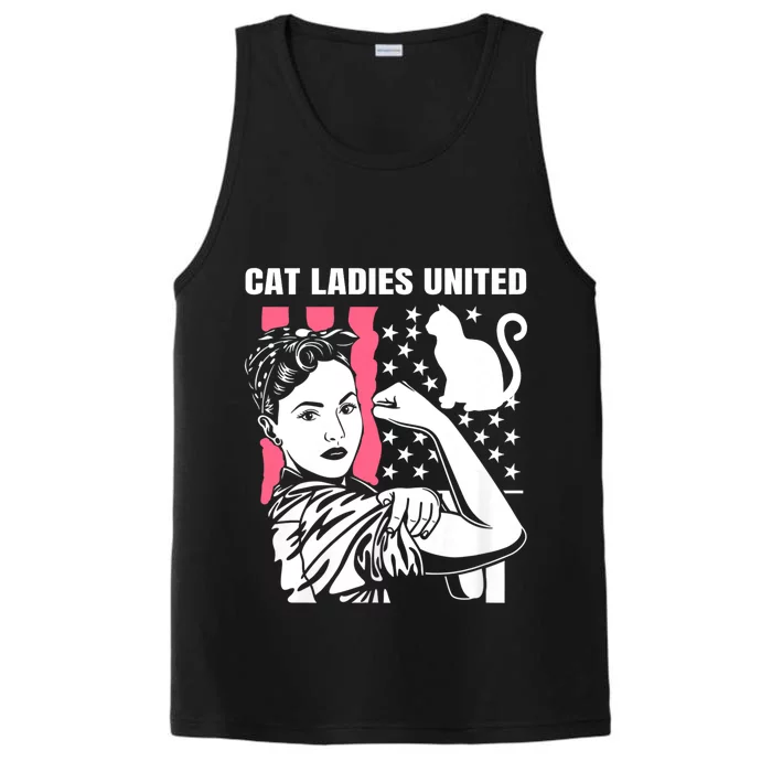 Childless Cat Lady For Cat Mom Women Cat Ladies Performance Tank