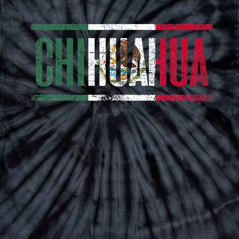 Chihuahua Con La Bandera De México Tie-Dye T-Shirt