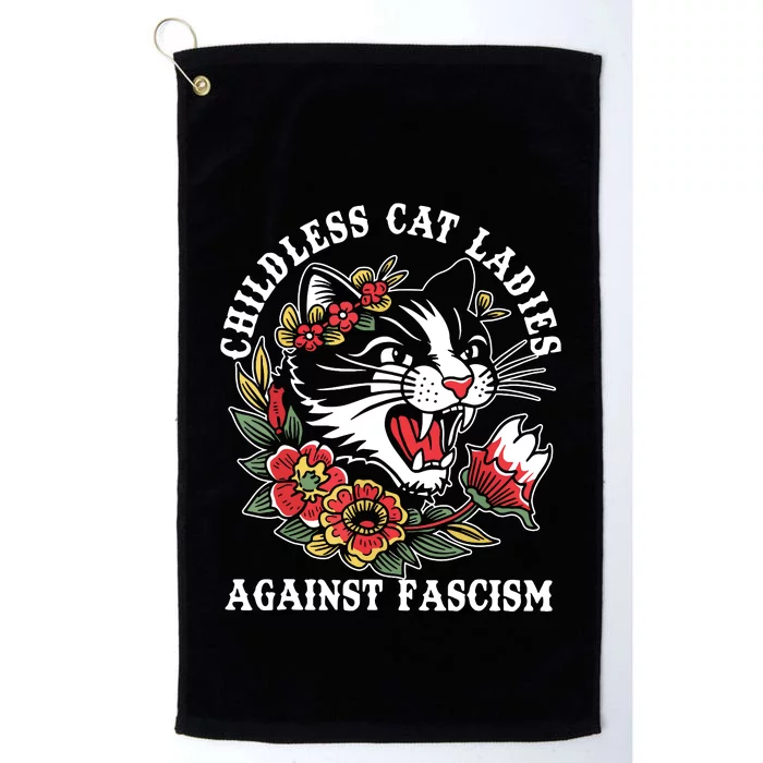 Childless Cat Ladies Voting Election 2024 Usa Vintage Platinum Collection Golf Towel