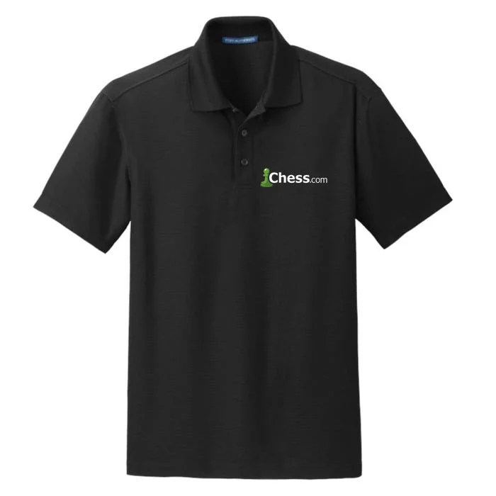 Chess.com Classic Logo Online Chess Site Fan Dry Zone Grid Performance Polo