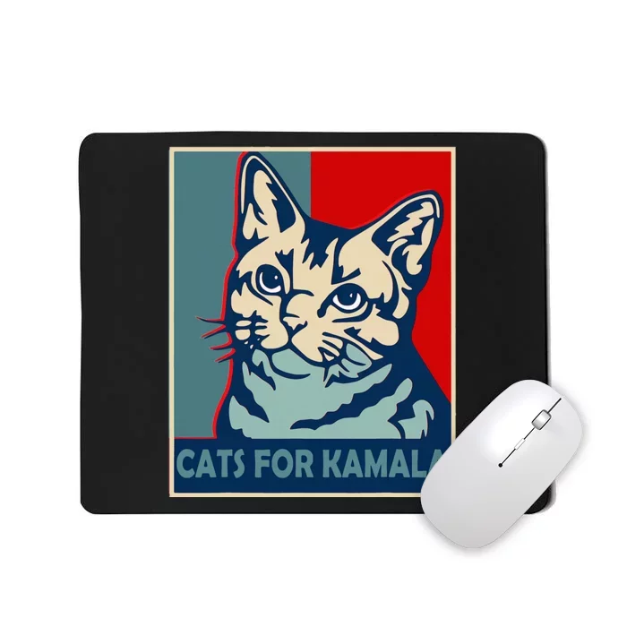 Childless Cat Lady Is Voting Kamala Harris President 2024 Mousepad