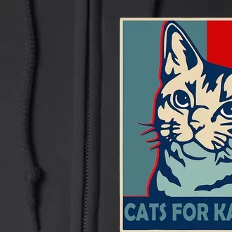 Childless Cat Lady Is Voting Kamala Harris President 2024 Full Zip Hoodie