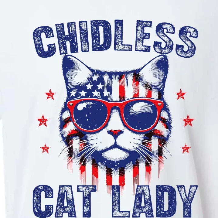 Childless Cat Ladies For Kamala Harris 2024 Election Sueded Cloud Jersey T-Shirt