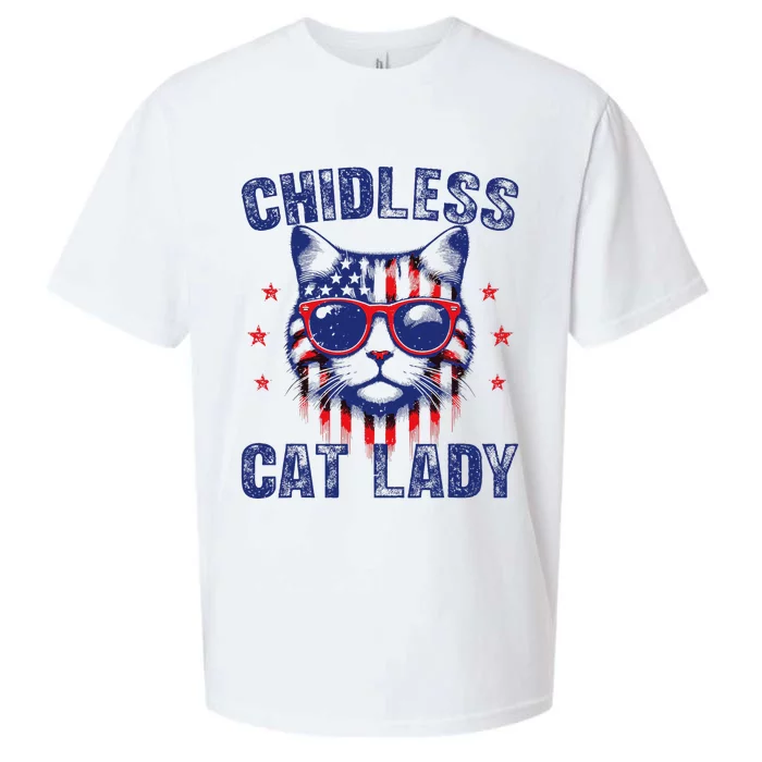 Childless Cat Ladies For Kamala Harris 2024 Election Sueded Cloud Jersey T-Shirt