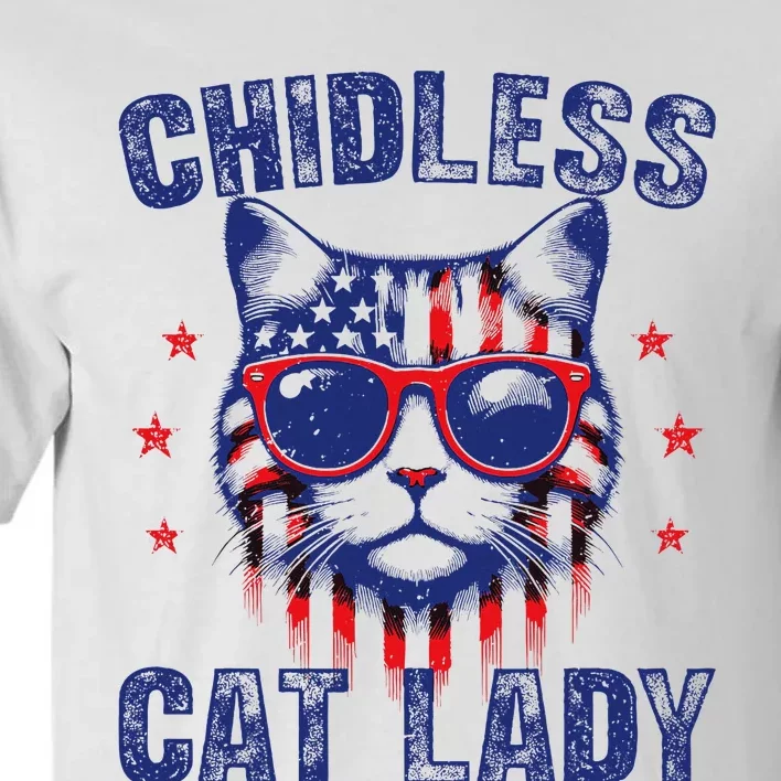 Childless Cat Ladies For Kamala Harris 2024 Election Tall T-Shirt