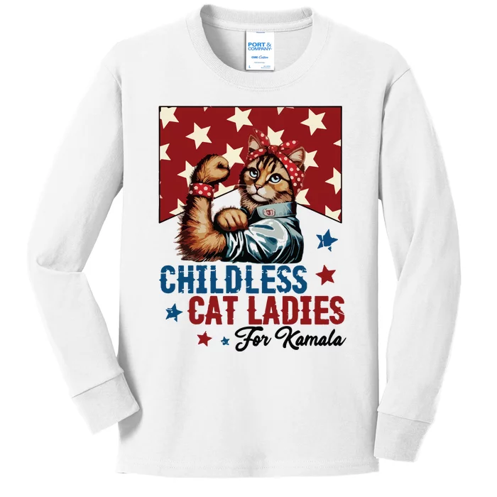 Childless Cat Ladies Childless Cat Lady Kids Long Sleeve Shirt