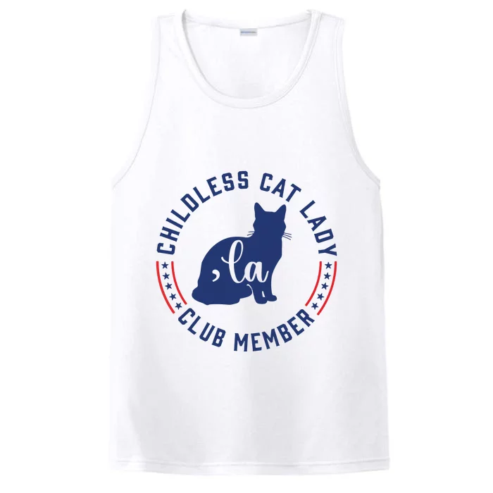 Childless Cat Lady Club Member Performance Tank