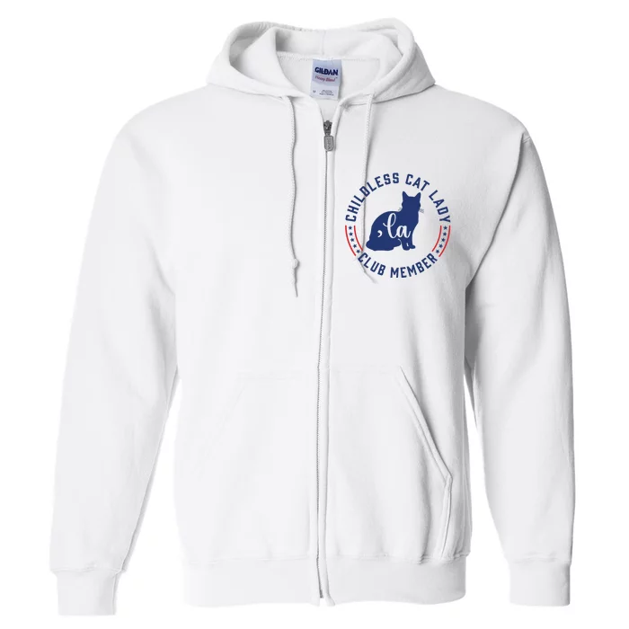 Childless Cat Lady Club Member Full Zip Hoodie