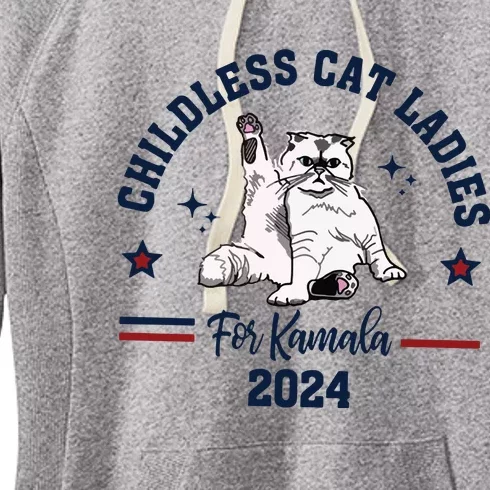 Childless Cat Lady Feminist Vote Women's Fleece Hoodie