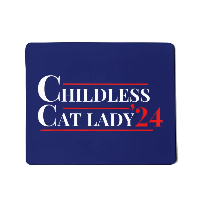 Childless Cat Lady Funny Voting Election 2024 Usa Kamala Harris 2024 Mousepad