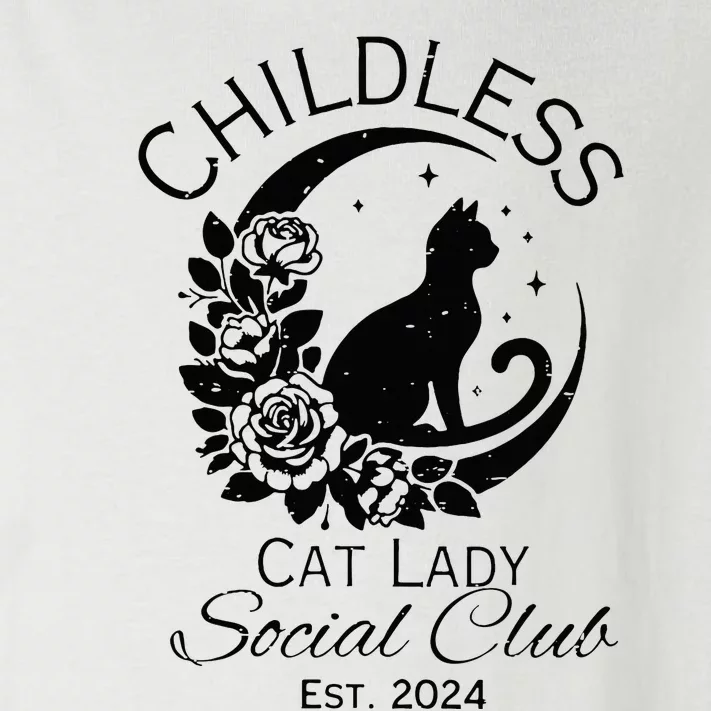 Childless Cat Lady Social Club Meme Cat Kamala Harris 2024 Toddler Long Sleeve Shirt