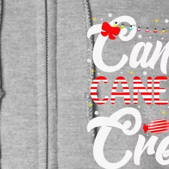 Christmas Candy Lover Funny Xmas Candy Cane Crew Full Zip Hoodie