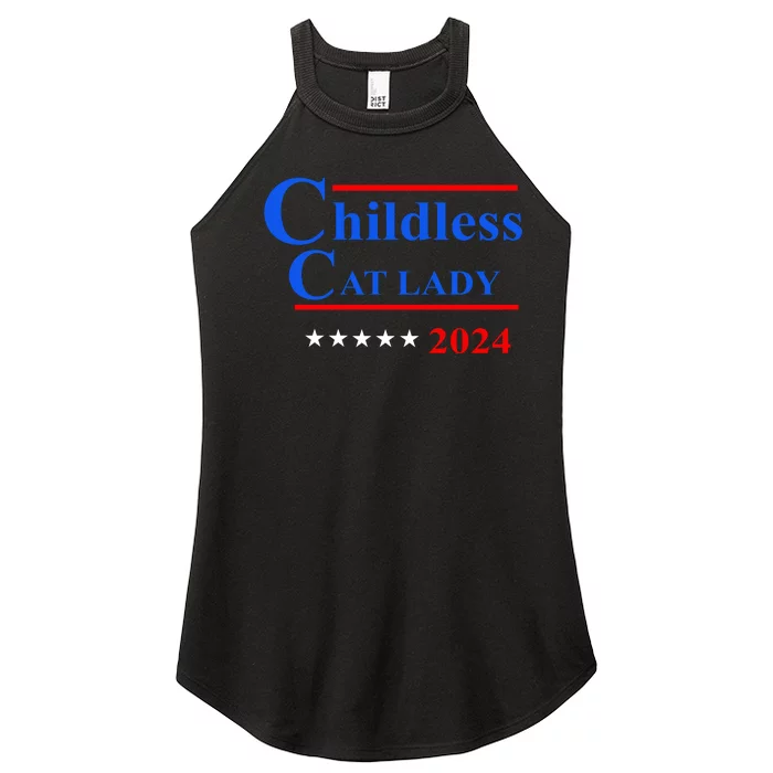 Childless Cat Lady 2024 Women’s Perfect Tri Rocker Tank