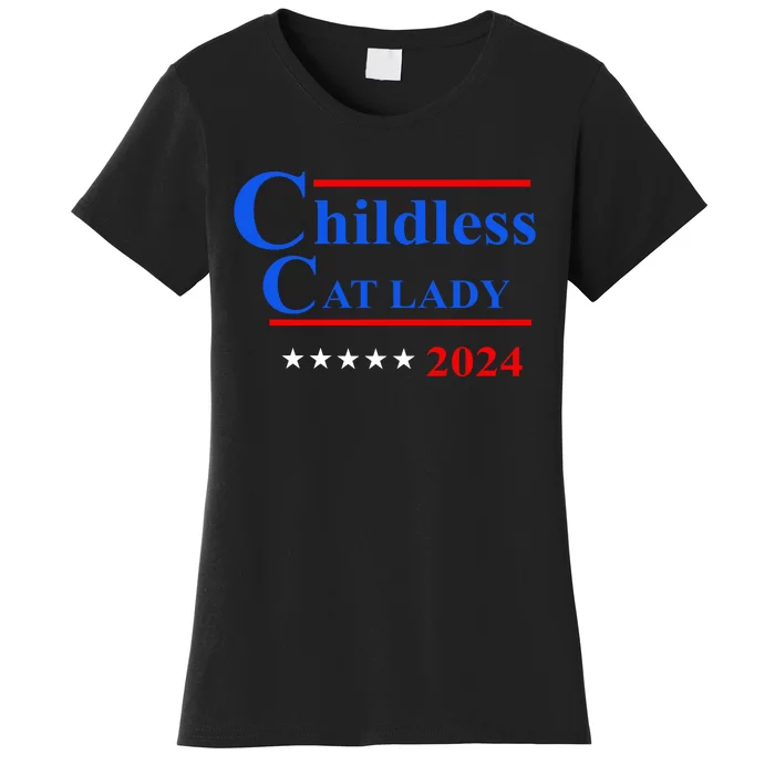 Childless Cat Lady 2024 Women's T-Shirt