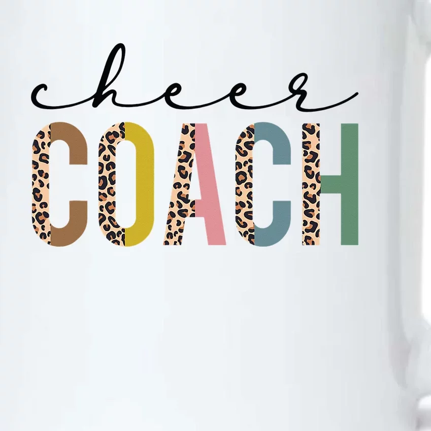 Cheer Coach Leopard Cheerleading Props Cute Cheer For Coach Black Color Changing Mug