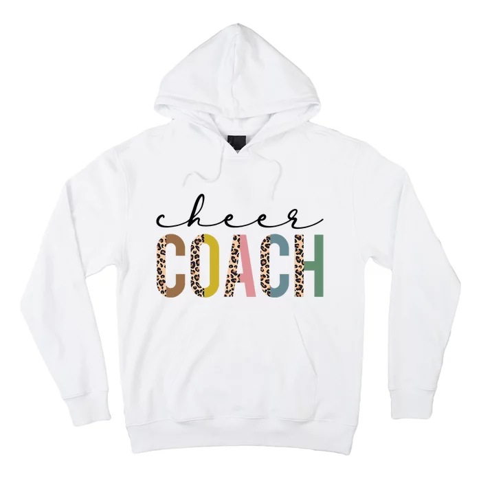 Cheer Coach Leopard Cheerleading Props Cute Cheer For Coach Hoodie