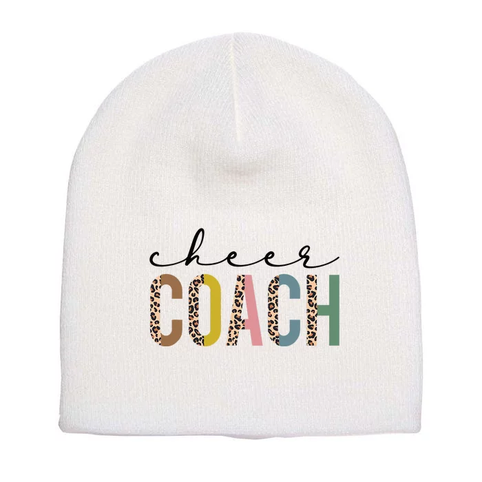 Cheer Coach Leopard Cheerleading Props Cute Cheer For Coach Short Acrylic Beanie