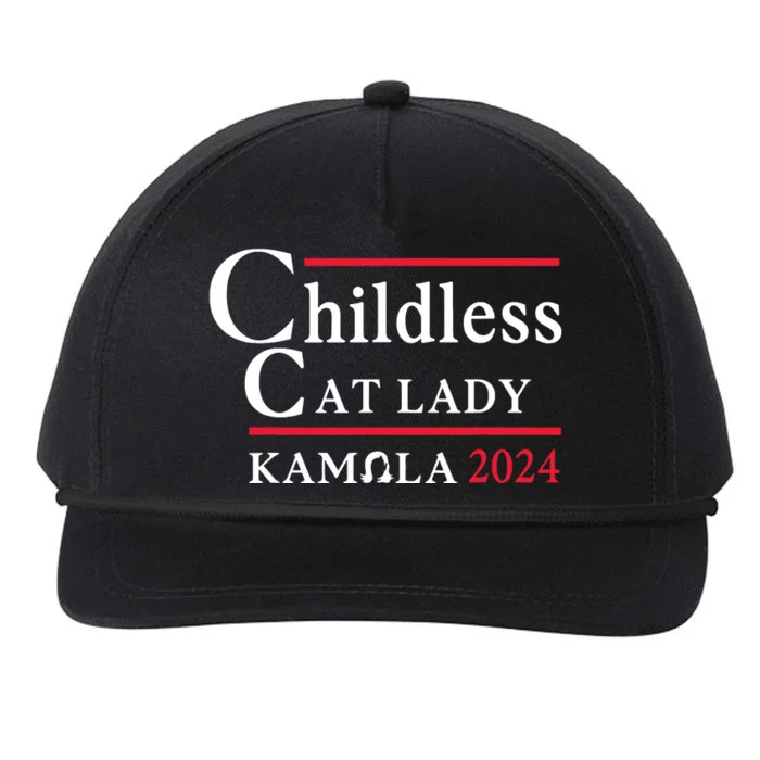 Childless Cat Lady Snapback Five-Panel Rope Hat