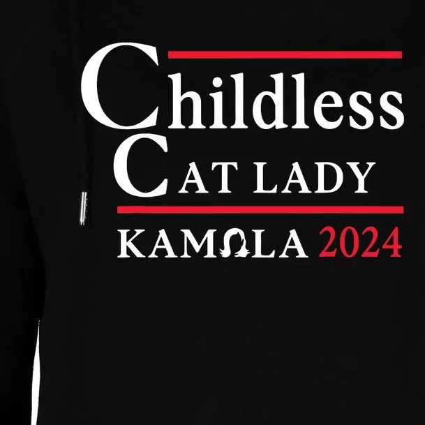 Childless Cat Lady Womens Funnel Neck Pullover Hood