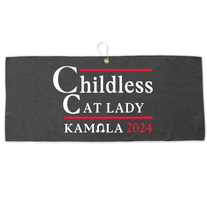 Childless Cat Lady Large Microfiber Waffle Golf Towel