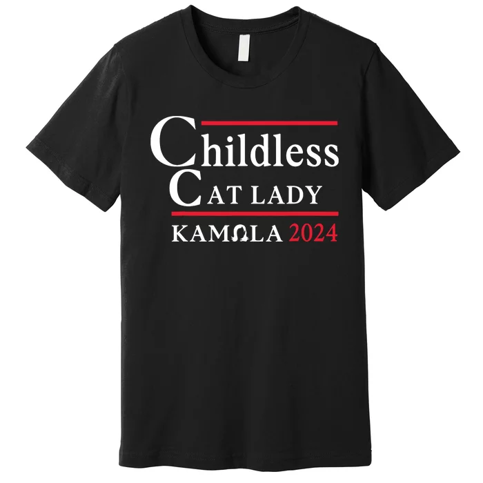 Childless Cat Lady Premium T-Shirt