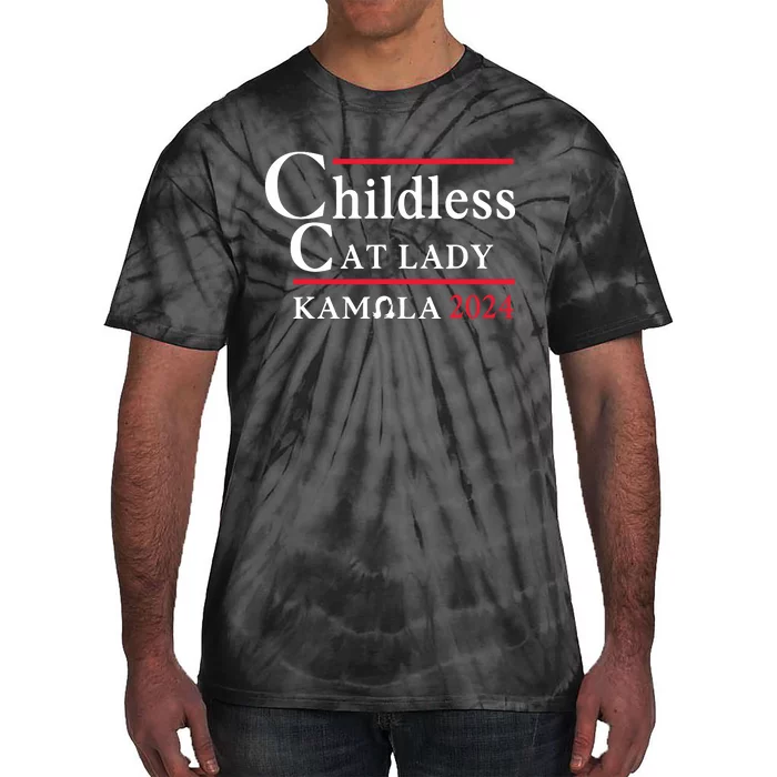 Childless Cat Lady Tie-Dye T-Shirt