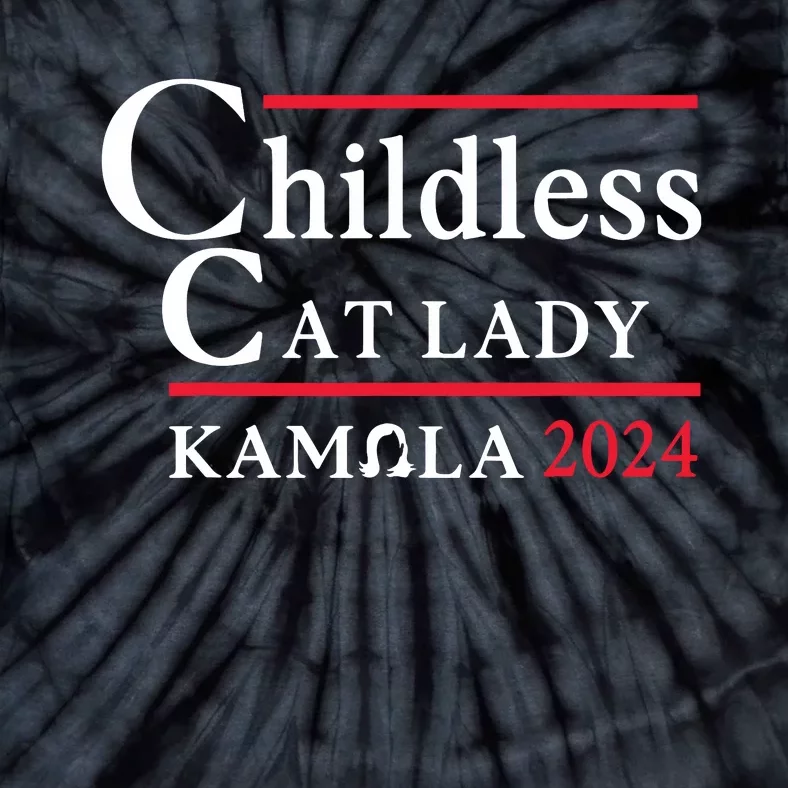 Childless Cat Lady Tie-Dye T-Shirt