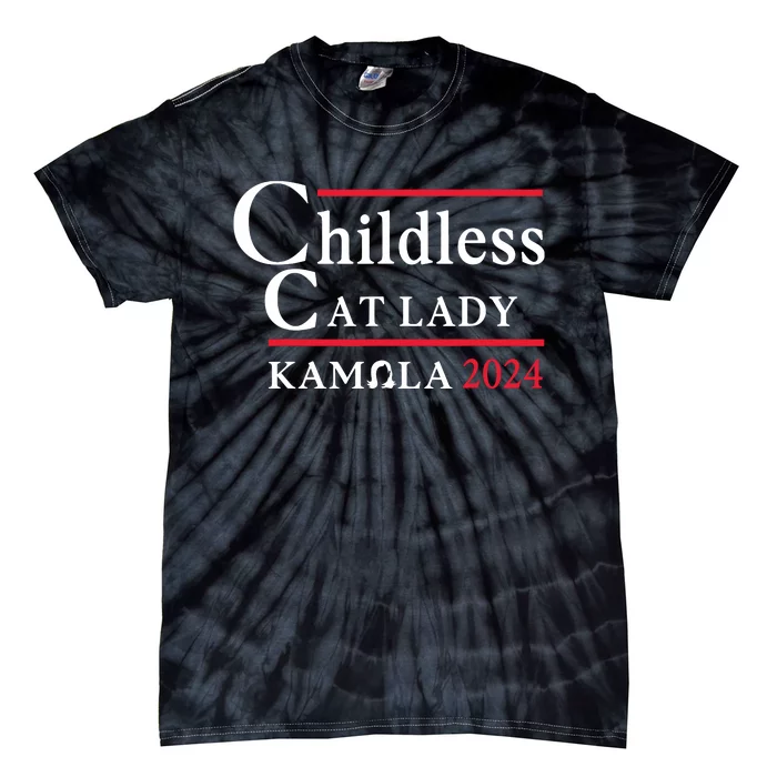 Childless Cat Lady Tie-Dye T-Shirt