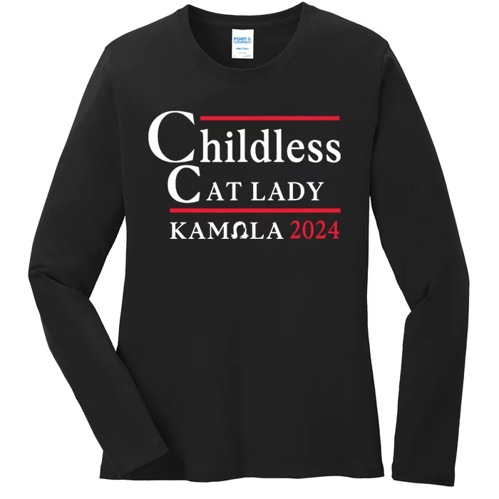 Childless Cat Lady Ladies Long Sleeve Shirt