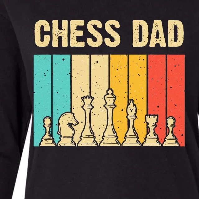 Cool Chess Lover Art For Dad Men Father Novelty Chess Player Womens Cotton Relaxed Long Sleeve T-Shirt