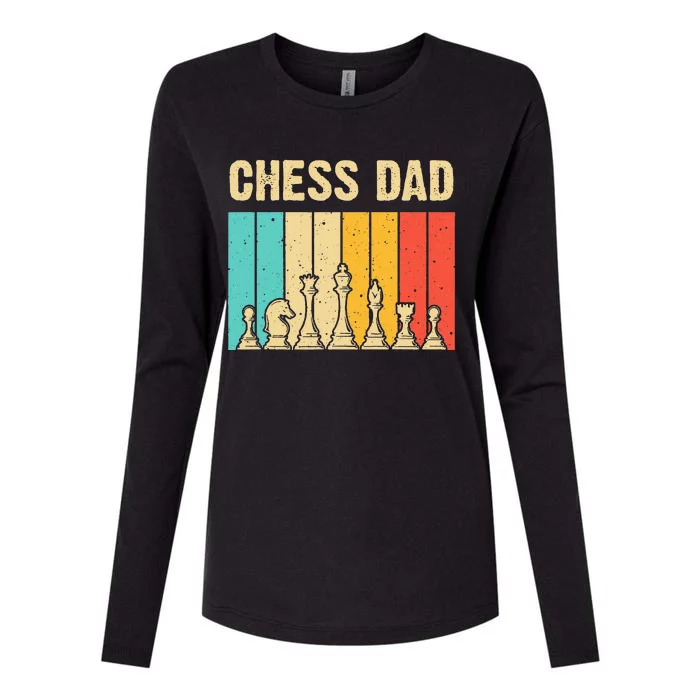 Cool Chess Lover Art For Dad Men Father Novelty Chess Player Womens Cotton Relaxed Long Sleeve T-Shirt