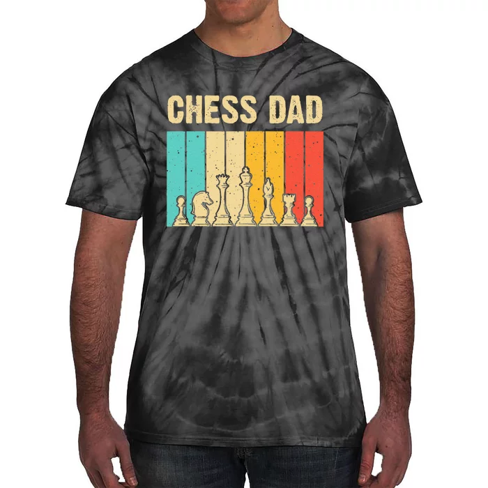 Cool Chess Lover Art For Dad Men Father Novelty Chess Player Tie-Dye T-Shirt