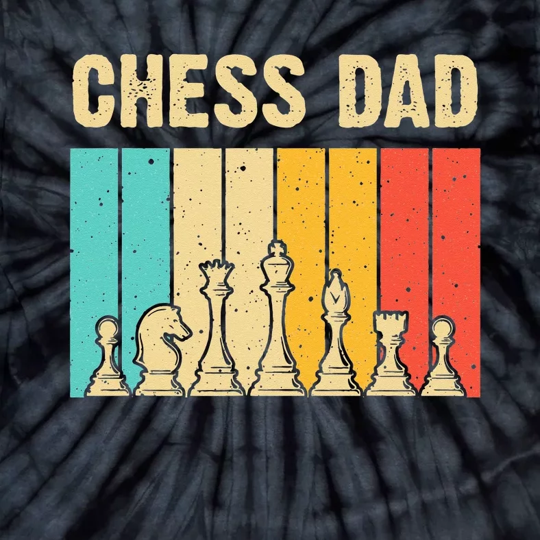 Cool Chess Lover Art For Dad Men Father Novelty Chess Player Tie-Dye T-Shirt