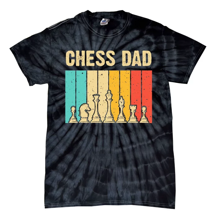 Cool Chess Lover Art For Dad Men Father Novelty Chess Player Tie-Dye T-Shirt