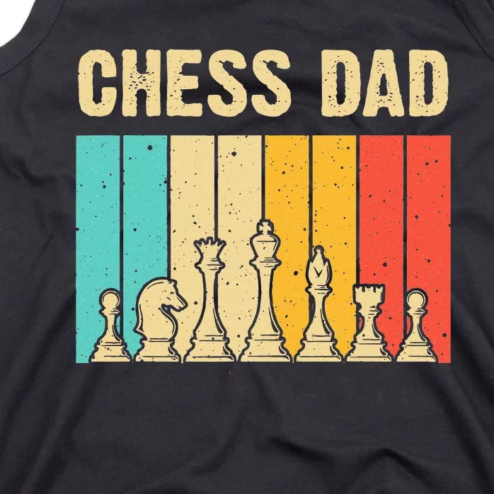 Cool Chess Lover Art For Dad Men Father Novelty Chess Player Tank Top