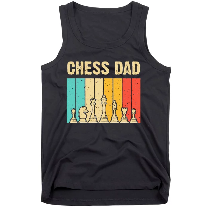 Cool Chess Lover Art For Dad Men Father Novelty Chess Player Tank Top