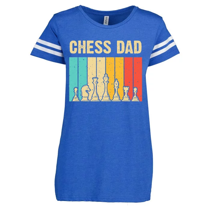 Cool Chess Lover Art For Dad Men Father Novelty Chess Player Enza Ladies Jersey Football T-Shirt