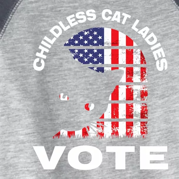 Childless Cat Ladies Vote Retro Toddler Fine Jersey T-Shirt