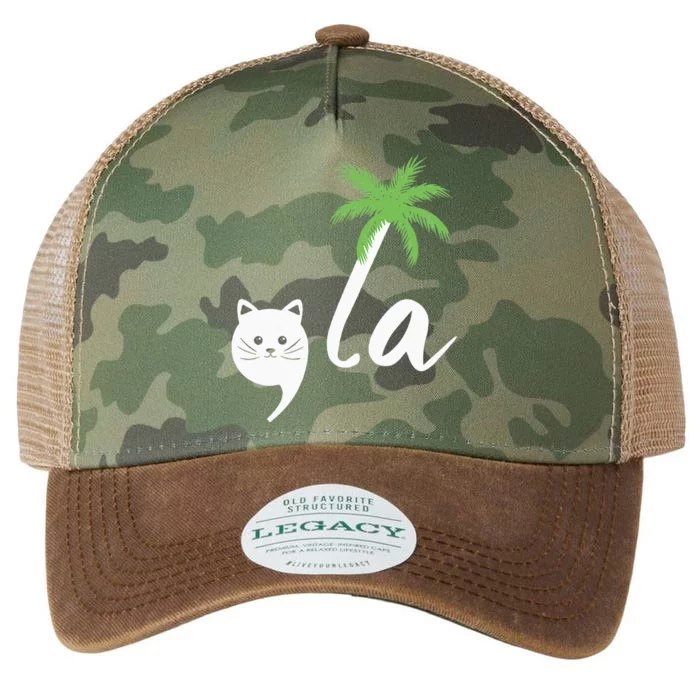 Coconut Comma La Childless Cat Lady 2024 Legacy Tie Dye Trucker Hat