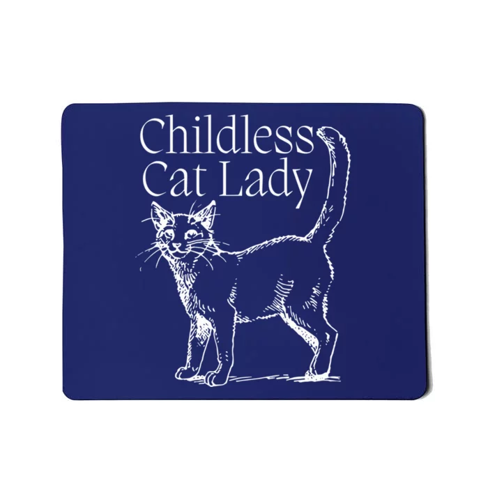 Childless Cat Lady Funny Voting Election 2024 Usa Kamala Harris 2024 Mousepad