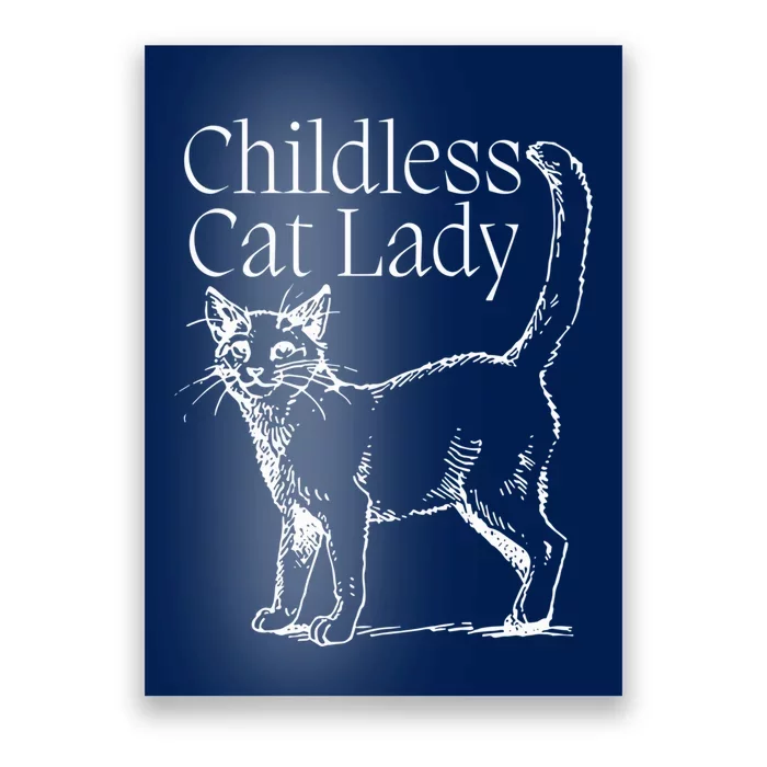 Childless Cat Lady Funny Voting Election 2024 Usa Kamala Harris 2024 Poster