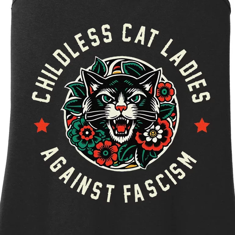 Childless Cat Ladies Against Fascism Gift Ladies Essential Tank