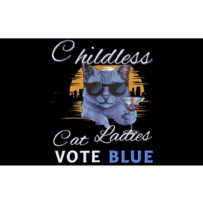 Childless Cat Ladies Vote Blue In November Kamala President Gift Bumper Sticker