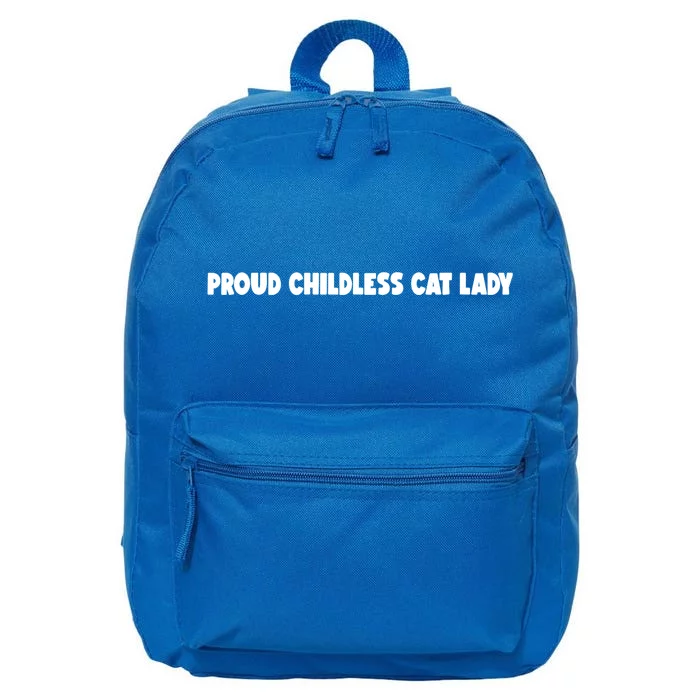 Childless Cat Lady For Cat Mom Women Cat Lady 16 in Basic Backpack