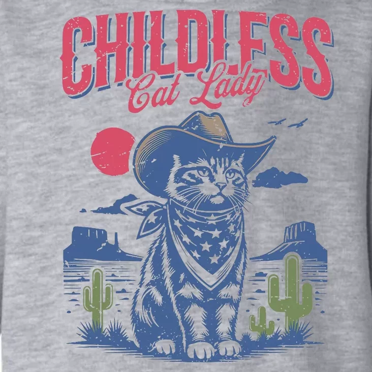 Childless Cat Lady Kamala Harris Cowboy Cat Toddler Hoodie