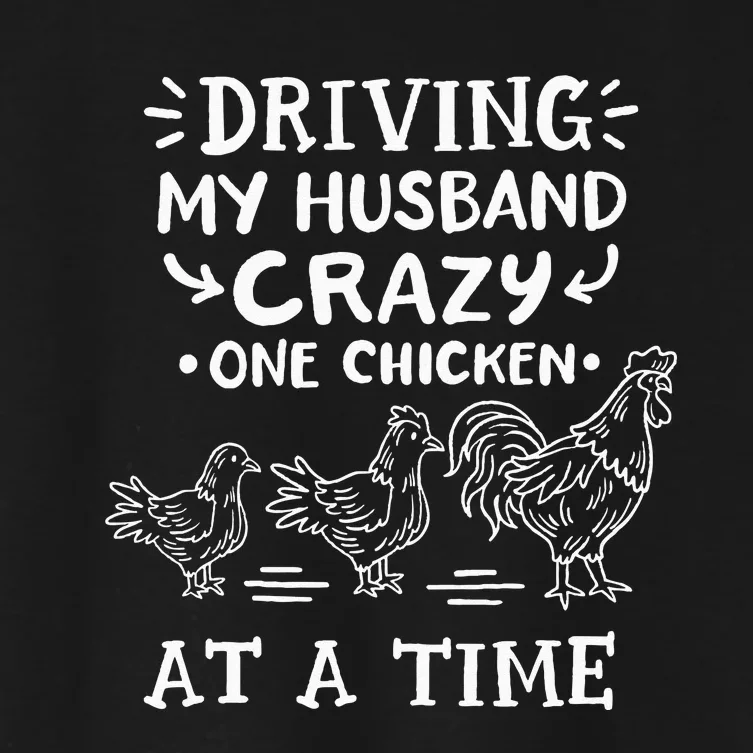 Crazy Chicken Lady Funny Chicken Women's Crop Top Tee