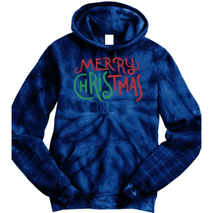 Candy Cane Lane Merry Christmas Tie Dye Hoodie